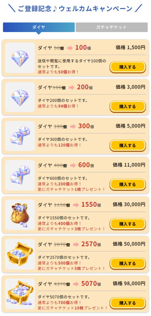 星色ステディのダイヤショップ